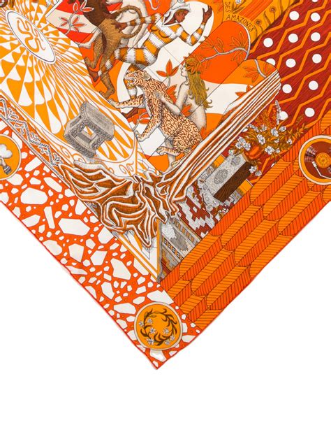 Hermès La Danse des Amazones Silk Scarf .